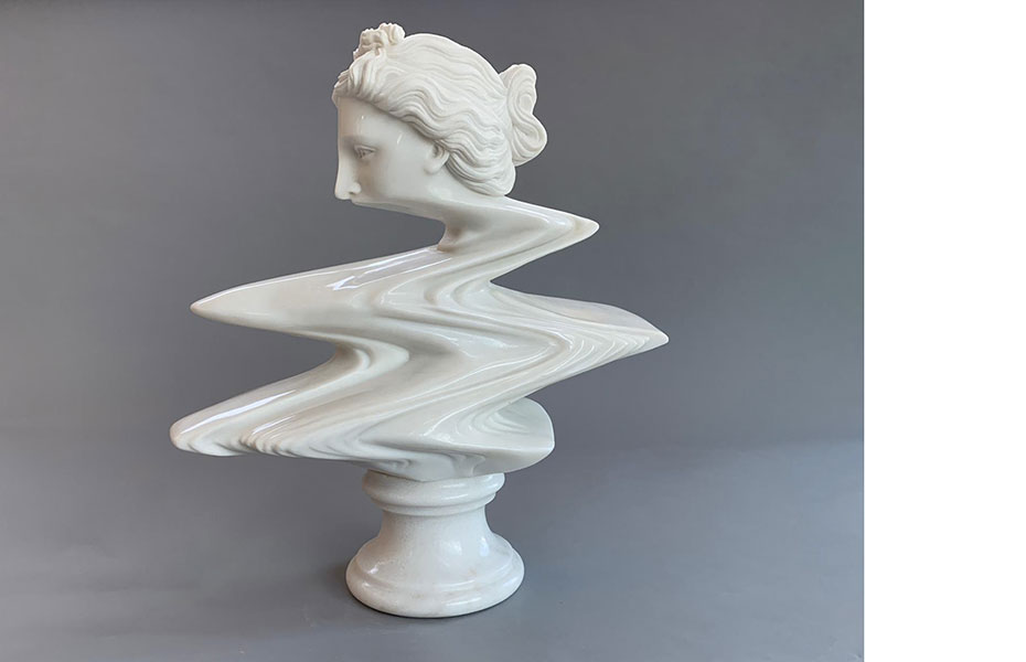 Glitches Distort Art Historical Figures In Abstracted Marble Sculptures By  Léo Caillard — Colossal
